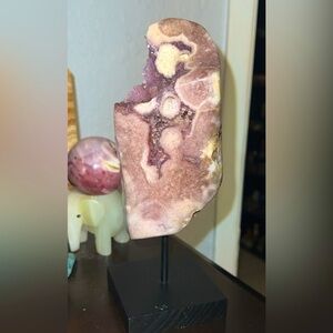 Gorgeous Pink Amethyst on Stand